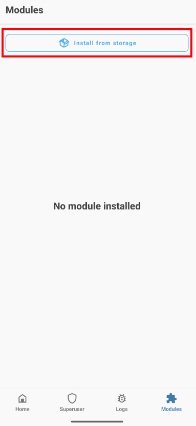 Installing the Magisk module, step 2