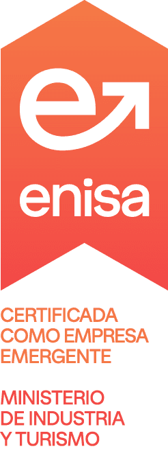 Certificada como empresa emergente por ENISA - Ministerio de Industria y Turismo